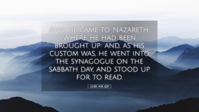 Picture 05 - Luke 4:16 KJV Desktop Wallpaper - And he came to Nazareth, where he had been - Desktop Bible Verse Wallpaper