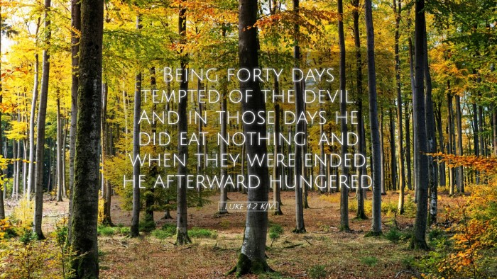 Picture 05 - Luke 4:2 KJV Desktop Wallpaper - Being forty days tempted of the devil. And in - Desktop Bible Verse Wallpaper