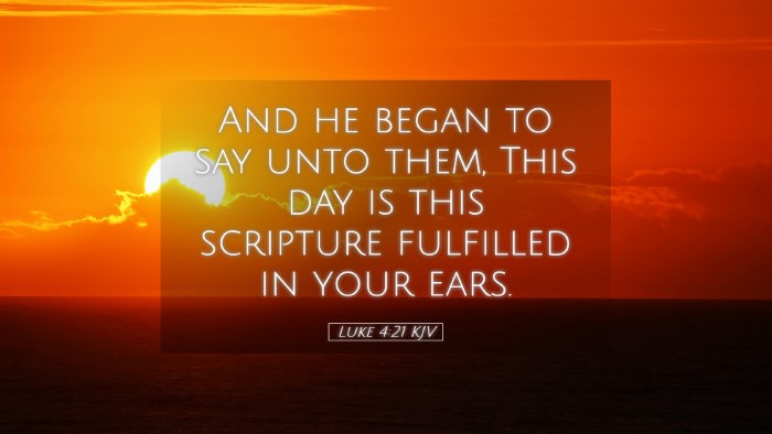 Picture 05 - Luke 4:21 KJV Desktop Wallpaper - And he began to say unto them, This day is this - Desktop Bible Verse Wallpaper