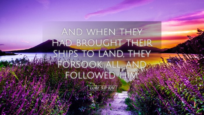 Picture 05 - Luke 5:11 KJV Desktop Wallpaper - And when they had brought their ships to land, - Desktop Bible Verse Wallpaper