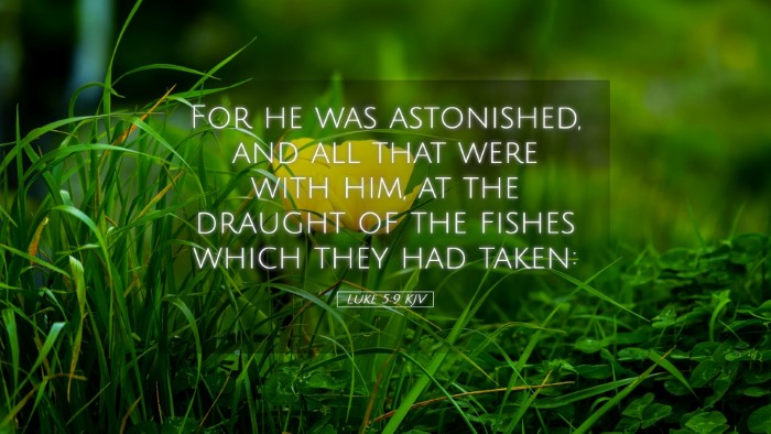 Picture 05 - Luke 5:9 KJV Desktop Wallpaper - For he was astonished, and all that were with - Desktop Bible Verse Wallpaper