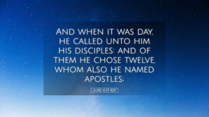 Picture 05 - Luke 6:13 KJV Desktop Wallpaper - And when it was day, he called unto him his - Desktop Bible Verse Wallpaper