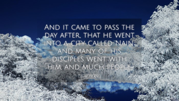 Picture 05 - Luke 7:11 KJV Desktop Wallpaper - And it came to pass the day after, that he went - Desktop Bible Verse Wallpaper