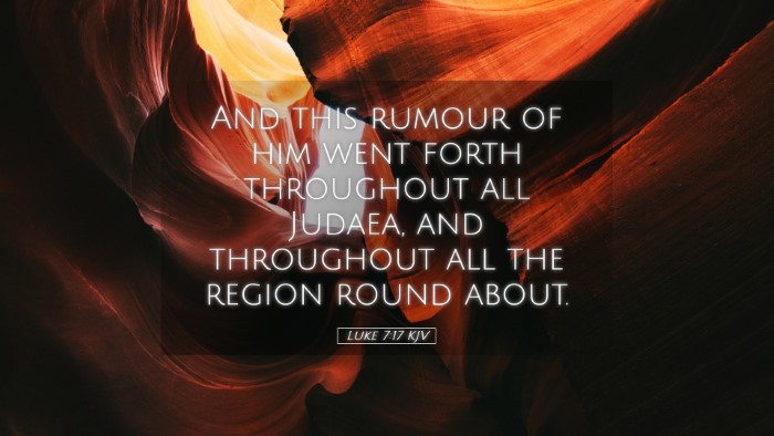 Picture 05 - Luke 7:17 KJV Desktop Wallpaper - And this rumour of him went forth throughout all - Desktop Bible Verse Wallpaper