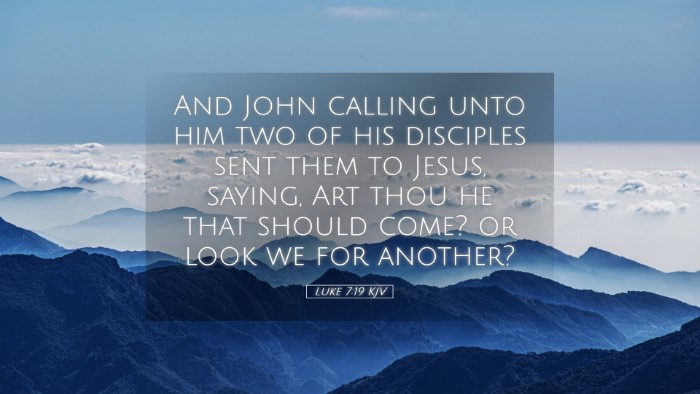 Picture 05 - Luke 7:19 KJV Desktop Wallpaper - And John calling unto him two of his disciples - Desktop Bible Verse Wallpaper