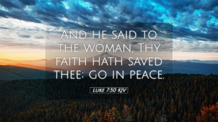 Picture 05 - Luke 7:50 KJV Desktop Wallpaper - And he said to the woman, Thy faith hath saved - Desktop Bible Verse Wallpaper