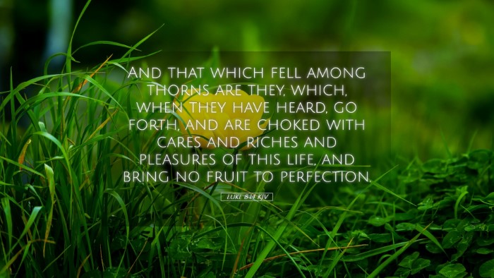 Picture 05 - Luke 8:14 KJV Desktop Wallpaper - And that which fell among thorns are they, which, - Desktop Bible Verse Wallpaper