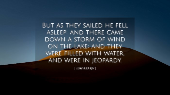 Picture 05 - Luke 8:23 KJV Desktop Wallpaper - But as they sailed he fell asleep: and there came - Desktop Bible Verse Wallpaper