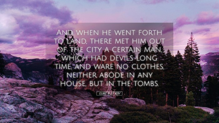 Picture 05 - Luke 8:27 KJV Desktop Wallpaper - And when he went forth to land, there met him out - Desktop Bible Verse Wallpaper