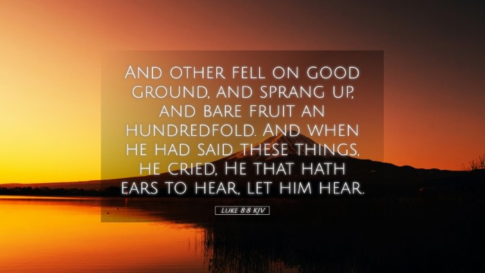 Picture 05 - Luke 8:8 KJV Desktop Wallpaper - And other fell on good ground, and sprang up, and - Desktop Bible Verse Wallpaper