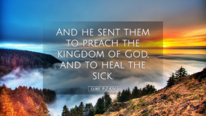 Picture 05 - Luke 9:2 KJV Desktop Wallpaper - And he sent them to preach the kingdom of God, - Desktop Bible Verse Wallpaper