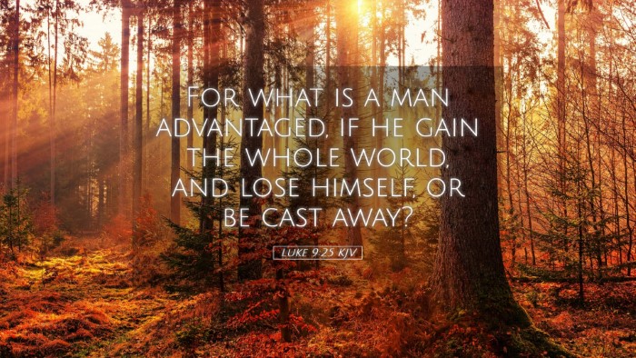 Picture 05 - Luke 9:25 KJV Desktop Wallpaper - For what is a man advantaged, if he gain the - Desktop Bible Verse Wallpaper