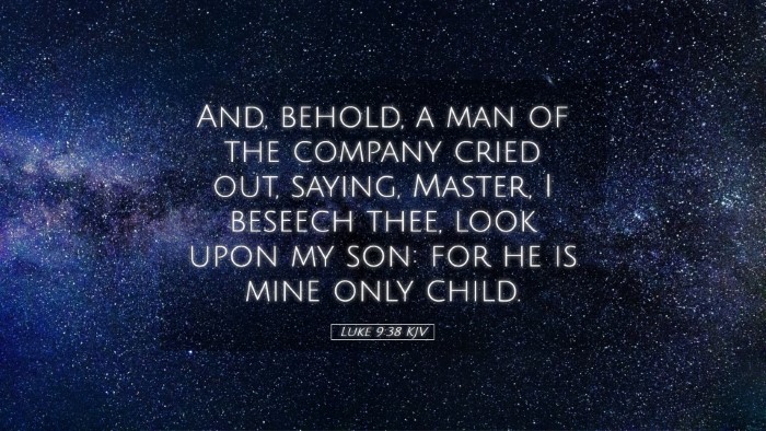 Picture 05 - Luke 9:38 KJV Desktop Wallpaper - And, behold, a man of the company cried out, - Desktop Bible Verse Wallpaper