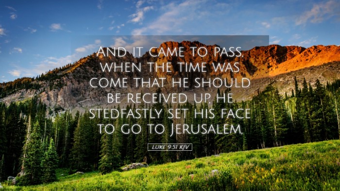 Picture 05 - Luke 9:51 KJV Desktop Wallpaper - And it came to pass, when the time was come that - Desktop Bible Verse Wallpaper
