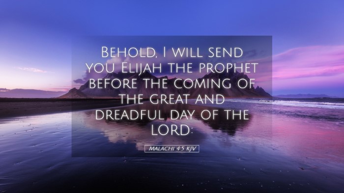 Picture 05 - Malachi 4:5 KJV Desktop Wallpaper - Behold, I will send you Elijah the prophet before - Desktop Bible Verse Wallpaper