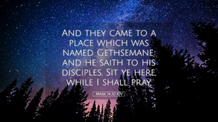 Picture 05 - Mark 14:32 KJV Desktop Wallpaper - And they came to a place which was named - Desktop Bible Verse Wallpaper