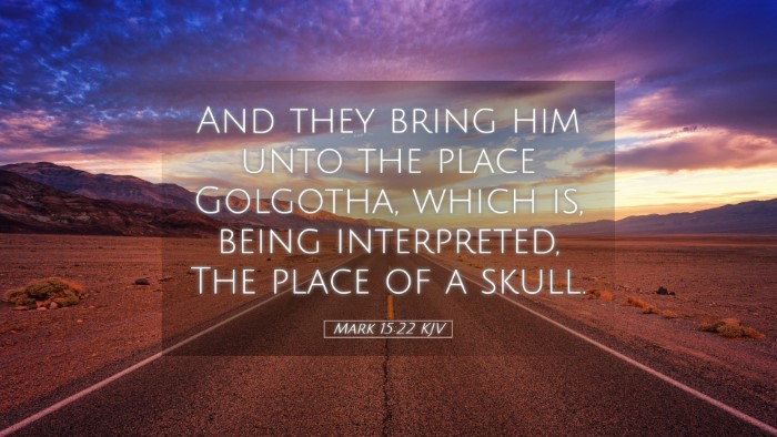 Picture 05 - Mark 15:22 KJV Desktop Wallpaper - And they bring him unto the place Golgotha, which - Desktop Bible Verse Wallpaper