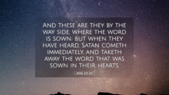 Picture 05 - Mark 4:15 KJV Desktop Wallpaper - And these are they by the way side, where the - Desktop Bible Verse Wallpaper