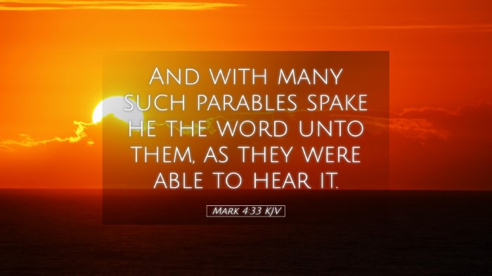Picture 05 - Mark 4:33 KJV Desktop Wallpaper - And with many such parables spake he the word - Desktop Bible Verse Wallpaper