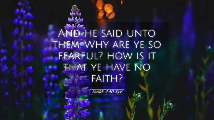 Picture 05 - Mark 4:40 KJV Desktop Wallpaper - And he said unto them, Why are ye so fearful? how - Desktop Bible Verse Wallpaper