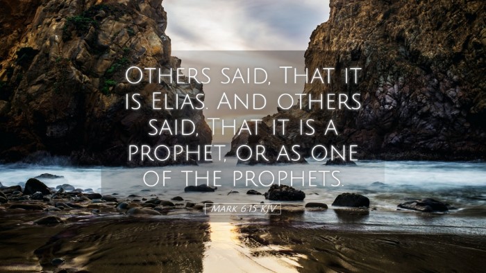 Picture 05 - Mark 6:15 KJV Desktop Wallpaper - Others said, That it is Elias. And others said, - Desktop Bible Verse Wallpaper