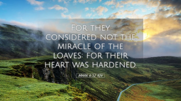 Picture 05 - Mark 6:52 KJV Desktop Wallpaper - For they considered not the miracle of the - Desktop Bible Verse Wallpaper