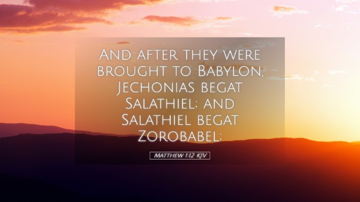 Picture 05 - Matthew 1:12 KJV Desktop Wallpaper - And after they were brought to Babylon, Jechonias - Desktop Bible Verse Wallpaper