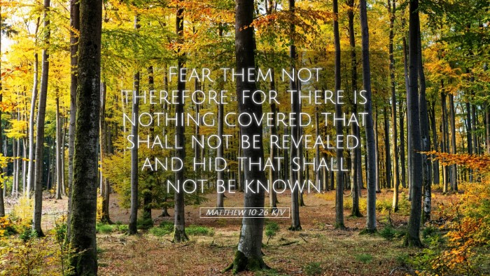 Picture 05 - Matthew 10:26 KJV Desktop Wallpaper - Fear them not therefore: for there is nothing - Desktop Bible Verse Wallpaper