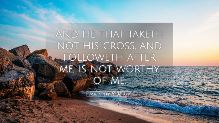 Picture 05 - Matthew 10:38 KJV Desktop Wallpaper - And he that taketh not his cross, and followeth - Desktop Bible Verse Wallpaper