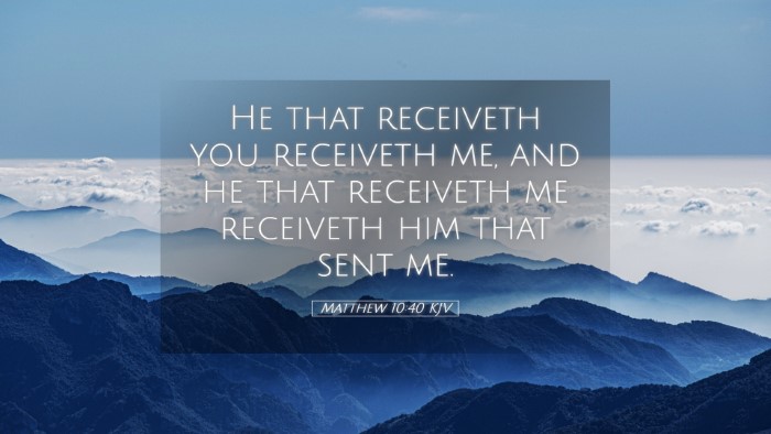 Picture 05 - Matthew 10:40 KJV Desktop Wallpaper - He that receiveth you receiveth me, and he that - Desktop Bible Verse Wallpaper
