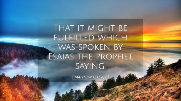 Picture 05 - Matthew 12:17 KJV Desktop Wallpaper - That it might be fulfilled which was spoken by - Desktop Bible Verse Wallpaper