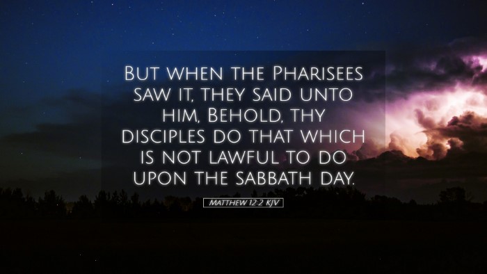 Picture 05 - Matthew 12:2 KJV Desktop Wallpaper - But when the Pharisees saw it, they said unto - Desktop Bible Verse Wallpaper