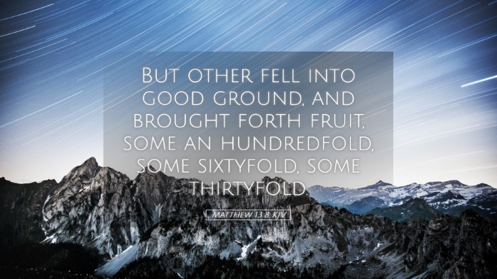 Picture 05 - Matthew 13:8 KJV Desktop Wallpaper - But other fell into good ground, and brought - Desktop Bible Verse Wallpaper