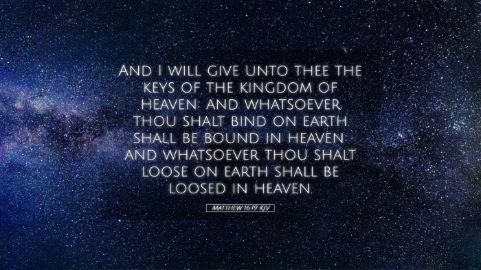 Picture 05 - Matthew 16:19 KJV Desktop Wallpaper - And I will give unto thee the keys of the kingdom - Desktop Bible Verse Wallpaper