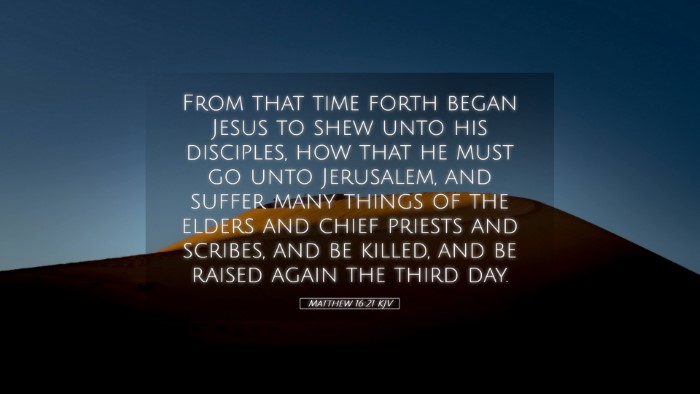 Picture 05 - Matthew 16:21 KJV Desktop Wallpaper - From that time forth began Jesus to shew unto his - Desktop Bible Verse Wallpaper