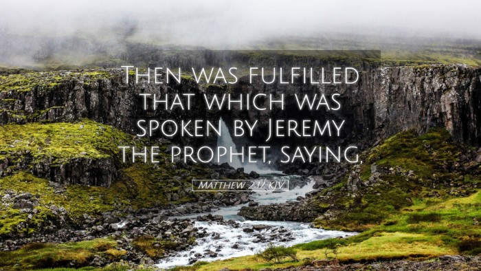Picture 05 - Matthew 2:17 KJV Desktop Wallpaper - Then was fulfilled that which was spoken by - Desktop Bible Verse Wallpaper