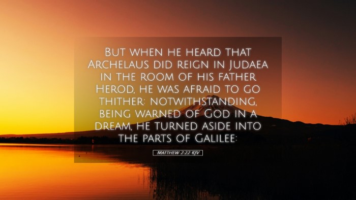 Picture 05 - Matthew 2:22 KJV Desktop Wallpaper - But when he heard that Archelaus did reign in - Desktop Bible Verse Wallpaper