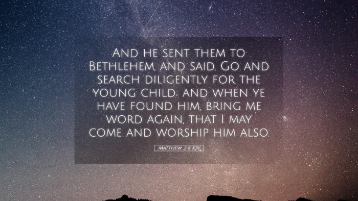 Picture 05 - Matthew 2:8 KJV Desktop Wallpaper - And he sent them to Bethlehem, and said, Go and - Desktop Bible Verse Wallpaper