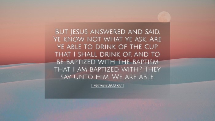 Picture 05 - Matthew 20:22 KJV Desktop Wallpaper - But Jesus answered and said, Ye know not what ye - Desktop Bible Verse Wallpaper