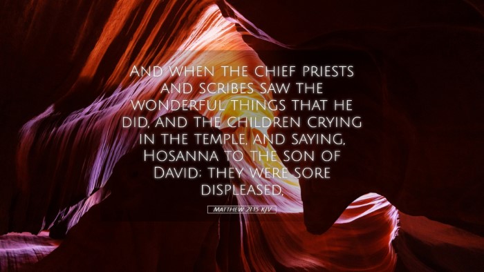 Picture 05 - Matthew 21:15 KJV Desktop Wallpaper - And when the chief priests and scribes saw the - Desktop Bible Verse Wallpaper