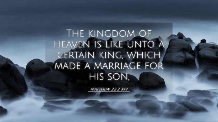 Picture 05 - Matthew 22:2 KJV Desktop Wallpaper - The kingdom of heaven is like unto a certain - Desktop Bible Verse Wallpaper