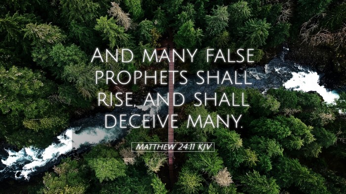 Picture 05 - Matthew 24:11 KJV Desktop Wallpaper - And many false prophets shall rise, and shall - Desktop Bible Verse Wallpaper