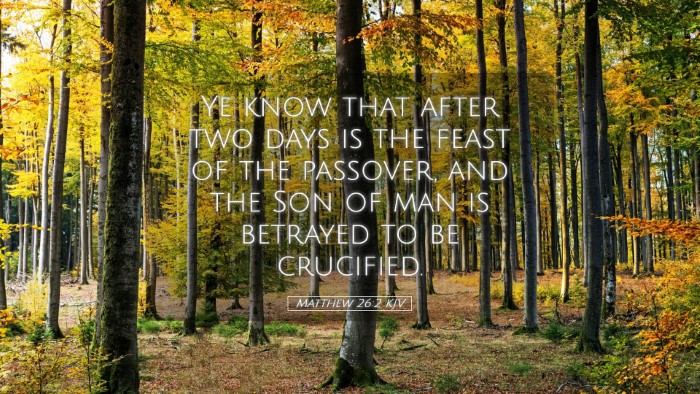 Picture 05 - Matthew 26:2 KJV Desktop Wallpaper - Ye know that after two days is the feast of the - Desktop Bible Verse Wallpaper