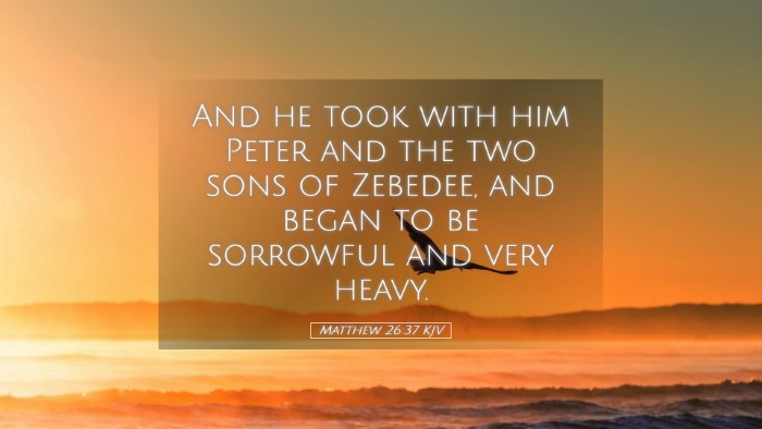 Picture 05 - Matthew 26:37 KJV Desktop Wallpaper - And he took with him Peter and the two sons of - Desktop Bible Verse Wallpaper