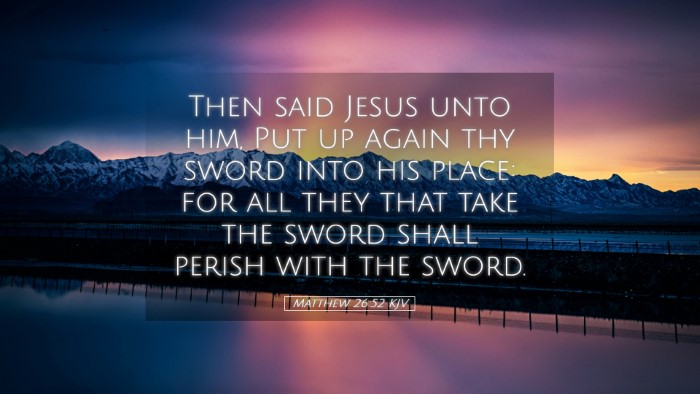 Picture 05 - Matthew 26:52 KJV Desktop Wallpaper - Then said Jesus unto him, Put up again thy sword - Desktop Bible Verse Wallpaper