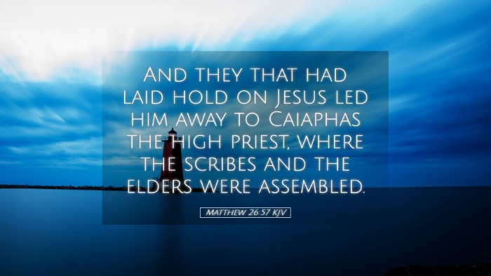 Picture 05 - Matthew 26:57 KJV Desktop Wallpaper - And they that had laid hold on Jesus led him away - Desktop Bible Verse Wallpaper