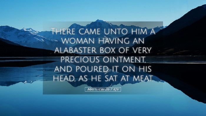 Picture 05 - Matthew 26:7 KJV Desktop Wallpaper - There came unto him a woman having an alabaster - Desktop Bible Verse Wallpaper