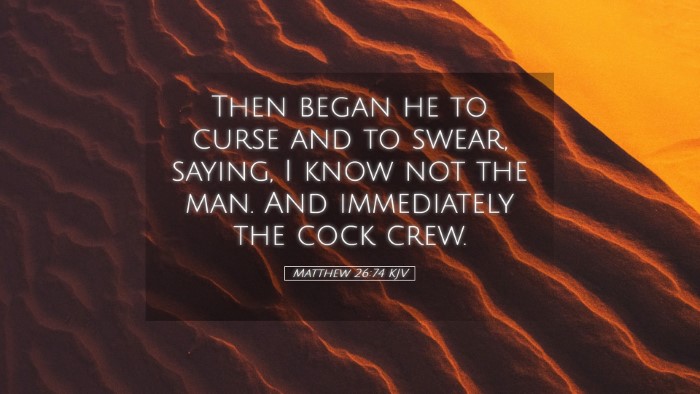 Picture 05 - Matthew 26:74 KJV Desktop Wallpaper - Then began he to curse and to swear, saying, I - Desktop Bible Verse Wallpaper
