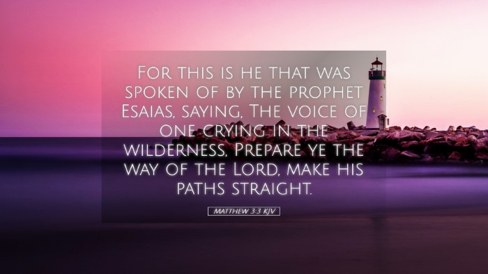 Picture 05 - Matthew 3:3 KJV Desktop Wallpaper - For this is he that was spoken of by the prophet - Desktop Bible Verse Wallpaper