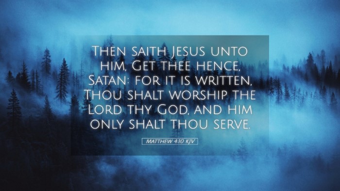 Picture 05 - Matthew 4:10 KJV Desktop Wallpaper - Then saith Jesus unto him, Get thee hence, Satan: - Desktop Bible Verse Wallpaper